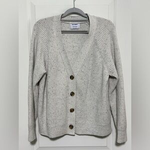 Old Navy Women's Speckled Cream Cardigan